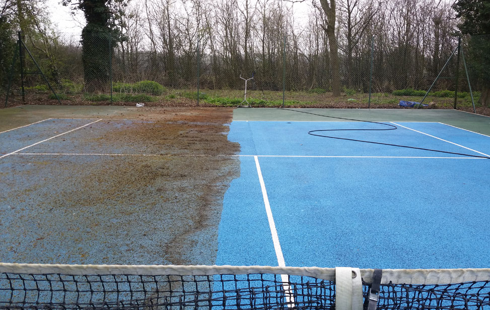 Tennis Court Cleaning