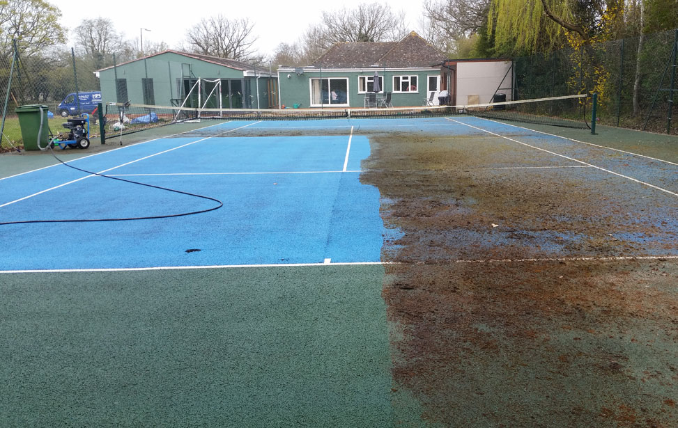 Tennis Court Cleaning